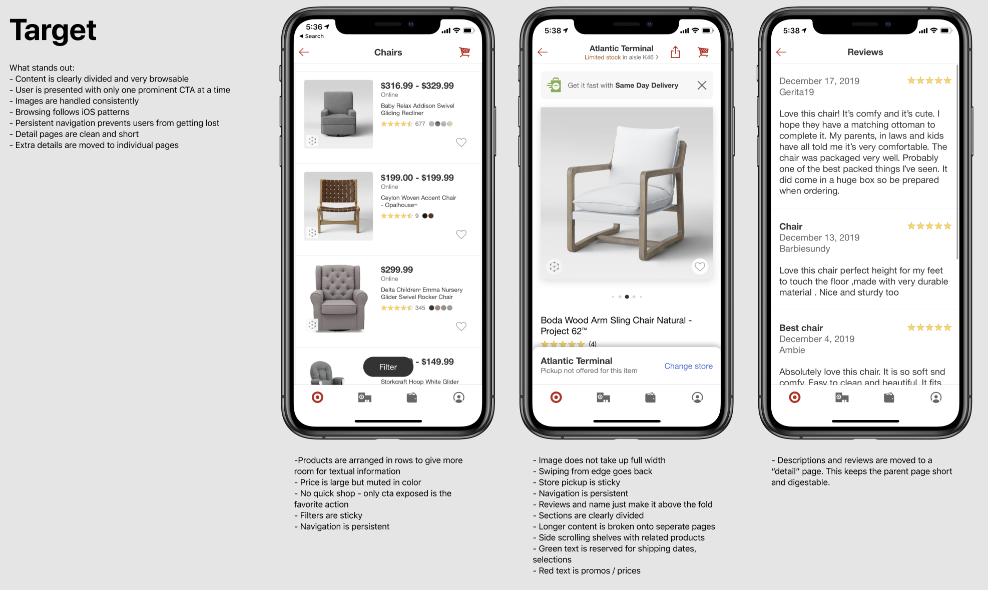 Competitive analysis of Target's mobile shopping experience